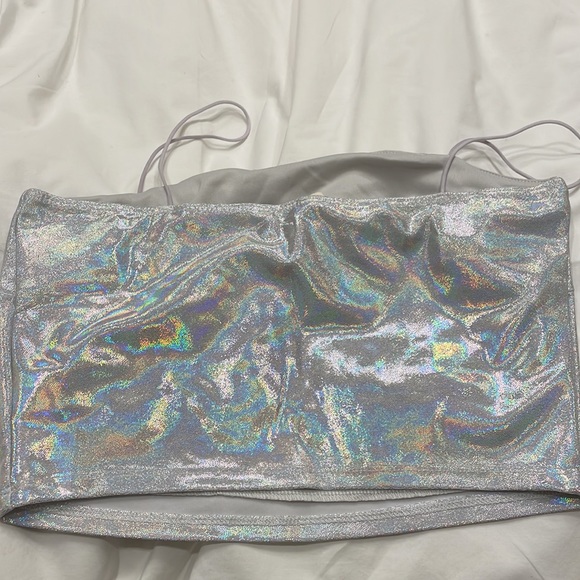 Metallic crop top - Picture 2 of 3